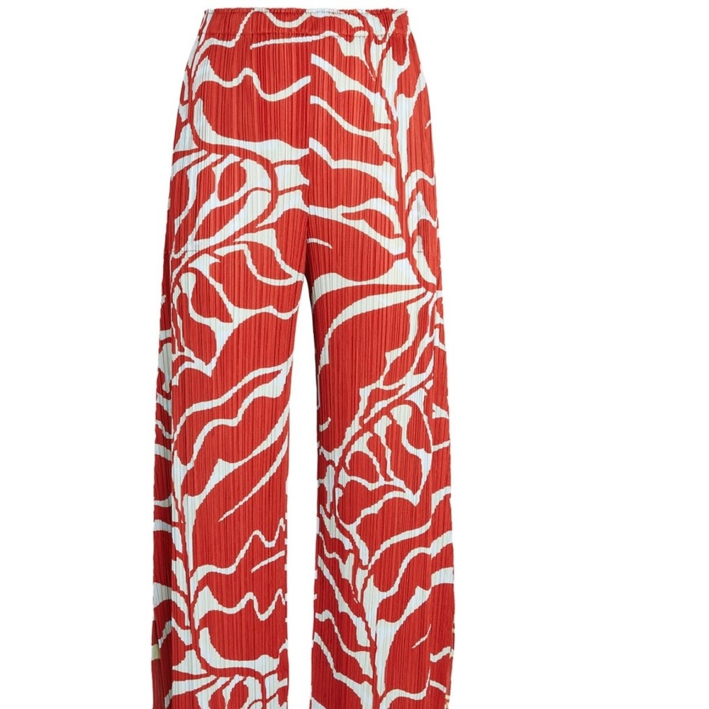 Issey Mikaye Pleats Please Dreaming Leaves Trousers